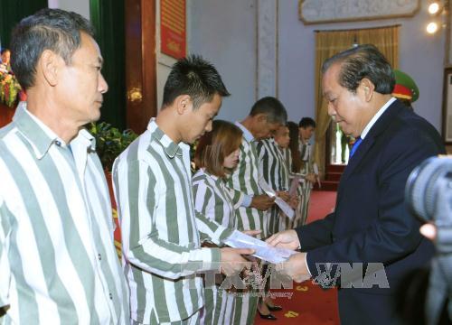 Công bố Quyết định đặc xá tại Trại giam Phú Sơn 4